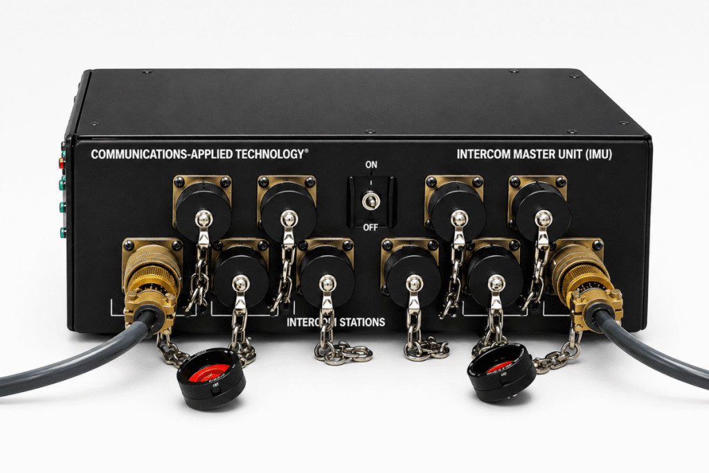 C-AT COMFORCE 10-port Intercom Master Unit IMU for vehicle intercom and crew communication