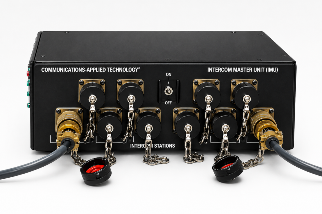 C-AT COMFORCE 10.4 Intercom Master Unit for vehicle intercom and crew communication
