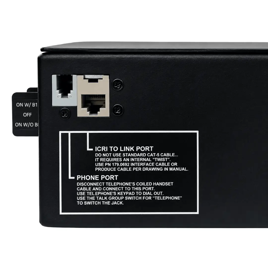 C-AT ICRI Link Port for expanding connected radios between compatible ICRI units