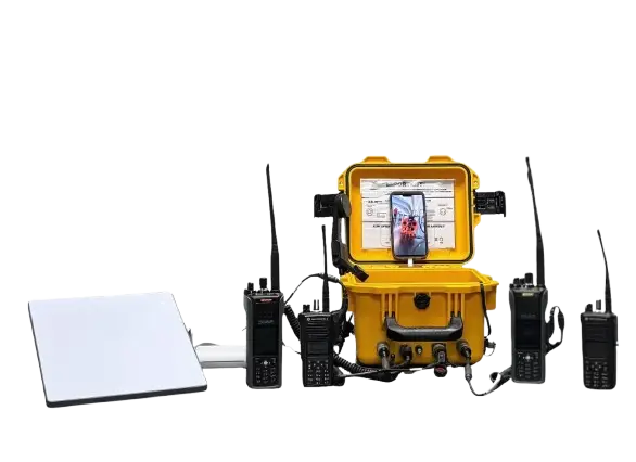 C-AT Responder Ready Guardian Deep radio interoperability system with LMR radios, smartphone and satellite connectivity